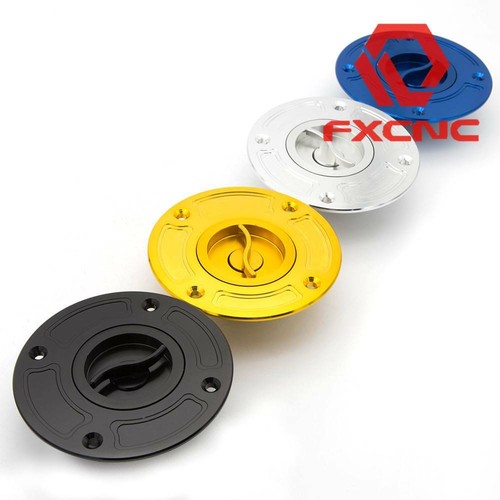FXCNC Fuel Gas Cap Cover Keyless For GSXR1300/Hayabusa 99-07 2006 2005 04 Balck - Picture 4 of 9
