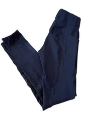 OVATION Aerowick Silicone Knee Patch Riding Tights Navy Blue Sz 26 Small Women