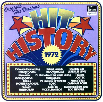 Various - Hit History 1972 LP (VG/VG) .