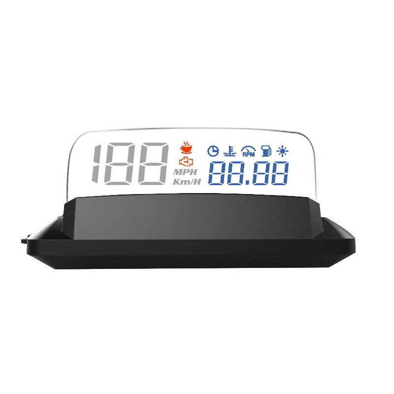 Pantalla HUD para automóvil Pantalla frontal Pantalla de 5" Coche HUD Head Up Display Plug & Play Foto 3 de 4