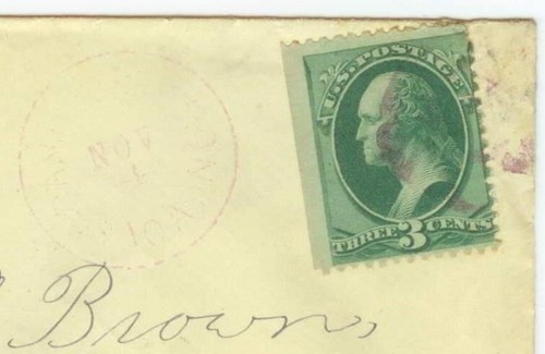 1870s Scranton Station Iowa DPO 1868-1884 Greene Co to Harry Brown Evanston, Ill - Picture 2 of 2