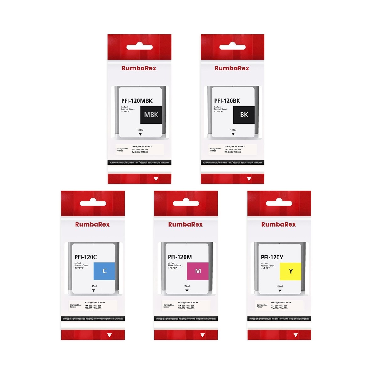 INK-TANK PFI-120 Compatible Ink Cartridge For Canon IPF TM-200 - View #12