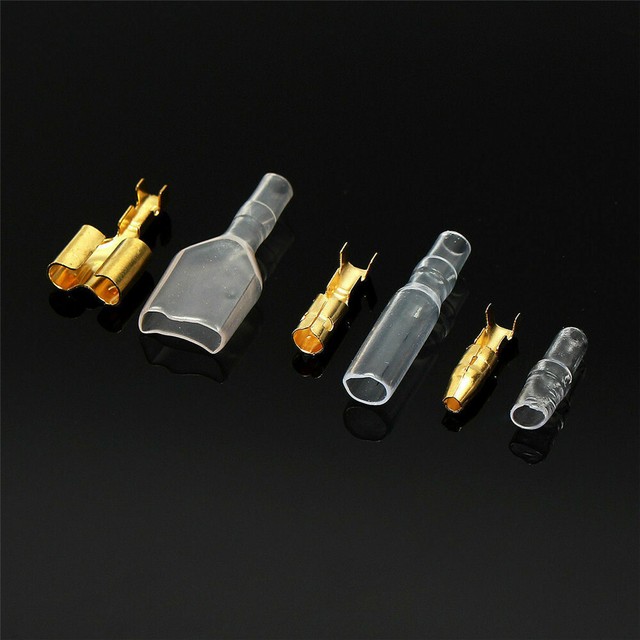 140PCS 4.0mm Male Female Double Motorcycle Brass Ball Wire Connector