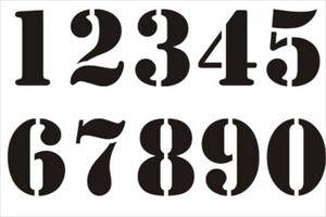 numbers stencil a4a5a6 ebay