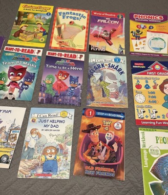 Grade Pre-K Kindergarten Homeschool Curriculum Bundle Workbooks & Reading Books