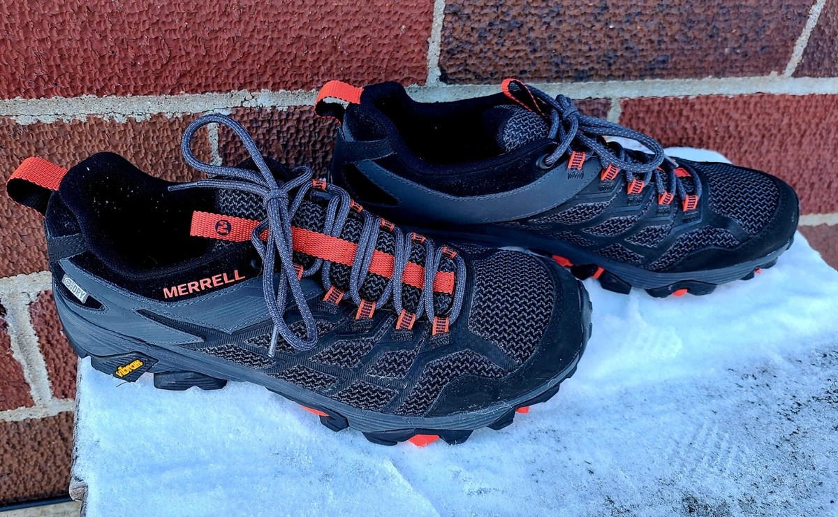 Merrell Men\'s‎ Gray and Black Athletic Shoes with Red Highlights M7.5 Amazon.com | Merrell Men main image 3