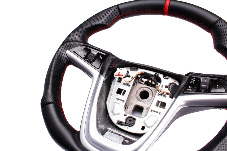 Lenkrad beziehen mit Leder für Opel Insignia A JAHR 2011 TUNING McarStyling - Bild 2 von 4