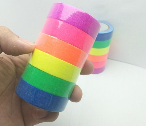 Fluorescent Cotton Tape Stage Night Light Glow Tape Film KTV FH - Picture 6 of 9