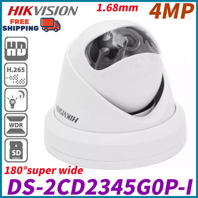 Hikvision DS-2CD2345G0P-I 180° Super Wide Angle 4MP H.265+ WDR IR PoE IP Camera