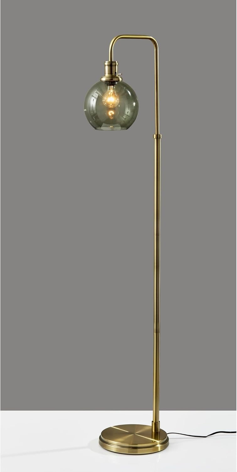 Elegant Smoked Glass Modern Floor Lamp for Stylish Décor  