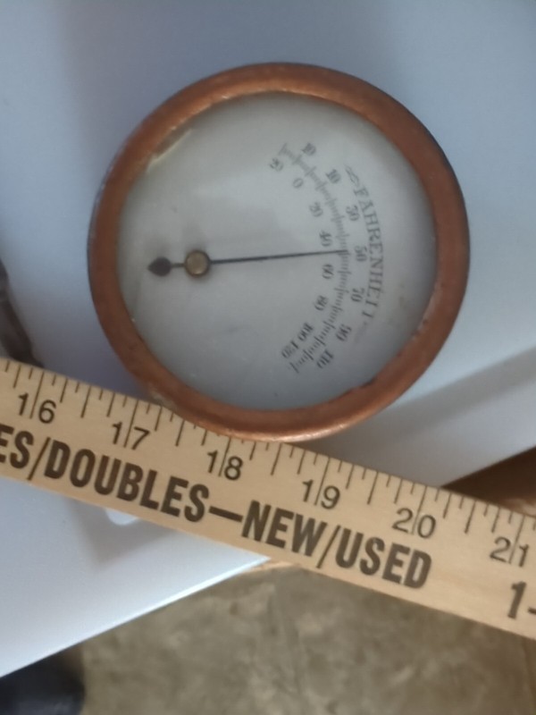 Steam Punk Analog Thermometer Vintage 