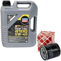 MotoröL Set 5W-40 5 Liter + ÖLfilter 32223 FüR Citroen C5 C8 Fiat Lancia Peugeot