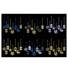 8Pcs Set Eid Hanging Decoration Oranments Enhancing Indoor Outdoor Decorations