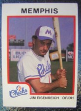 1987 Memphis Chicks Team Set with Jim Eisenreich