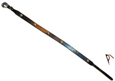 Justin Boots Leather Concho Belt, 34, Black, 1991, 1 1/8 Inches Wide, Vintage