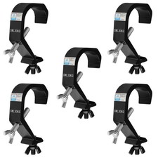 5 PCS Stage Light C Clamps Fits OD 1.182 Inch Truss DJ Lighting Hook 66 lb