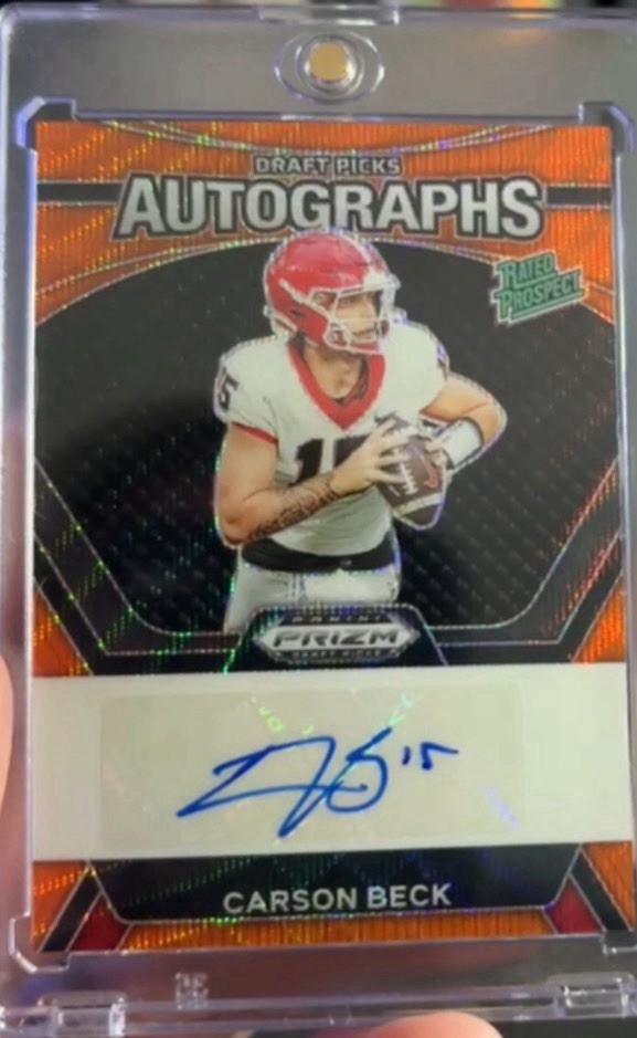 2024 Panini Prizm Draft Picks - Draft Picks Autographs Carson Beck