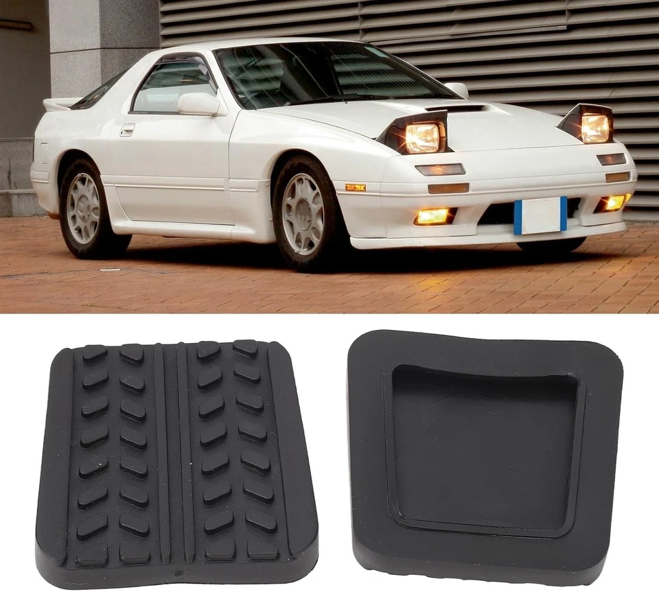 2X Brake Clutch Pedal Pad Cover for Mazda 323 626 B2200 B2600 MX-3 MX-6 RX-7 - Image 3 of 4