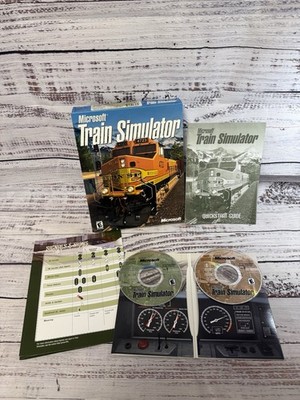 Microsoft Train Simulator PC CD-ROM 2 Disc Set 2001