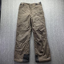 Columbia Snow Pants Youth 18/20 Brown Omni-Shield Waterproof Ski Insulated