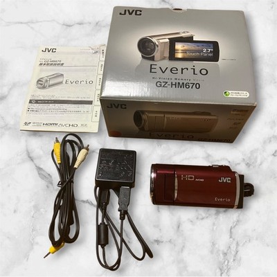 JVC Everio GZ-HM670-R HD Camcorder 40x Optical Zoom 32GB Tested
