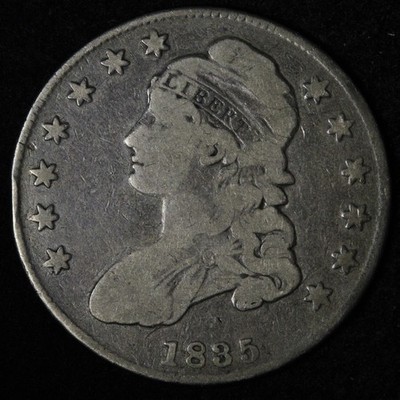 1835 Capped Bust Silver Half Dollar FINE E327 DIFA | eBay