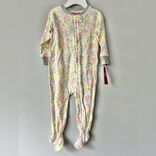 Family Pajamas Baby Florals  Fruit Footie One-Piece Pajamas Size 6-9 months