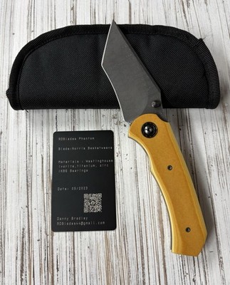 RDBlades(Danny Bradley) Custom Knives Phantom Norris Basketweave Westy Ivorite