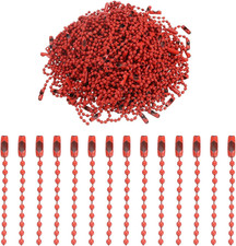 220Pcs Metal Ball Bead Chain, 100Mm Long Bead Connector Clasp Dog Tag