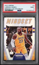 2021 PANINI PRIZM MINDSET SILVER PRIZM #3 LEBRON JAMES PSA 9