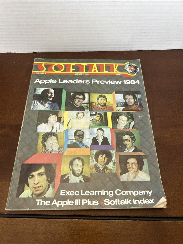 Softalk Magazine January 1984 Issue Volume 4 Apple Leaders Preview