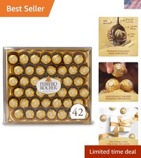 Exquisite 42 Count Milk Chocolate Hazelnut Gift Box - Perfect for Any Occasion