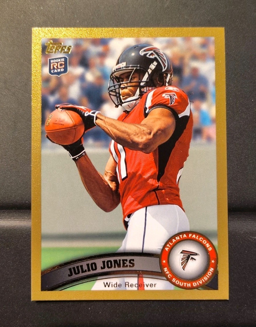 JULIO JONES Topps GOLD SP ROOKIE CARD 95/2011 RC ATLANTA FALCON Hall Of Fame