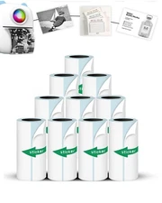 Mini Printer Sticker Paper, 10 Rolls Thermal Printer Stickers Paper 57 X 25mm...