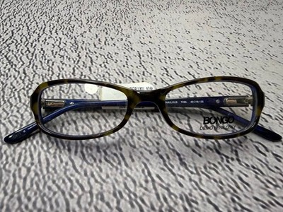 Neu Bongo Damen B Fabulous 49-16-135 Brille Brillengestell Schildpatt Blau