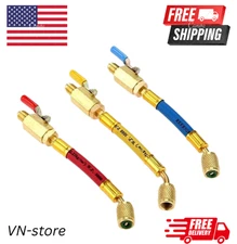 Durable HVAC Charging Hoses with Ball Valve for Multiple Refrigerants