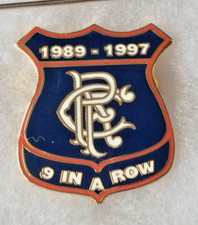 Rangers Football Club Nine in a Row Badge