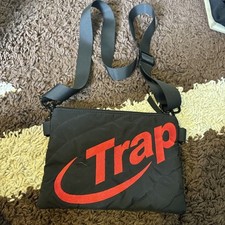 Trapstar Hyperdrive Quilted Black & Red Bag