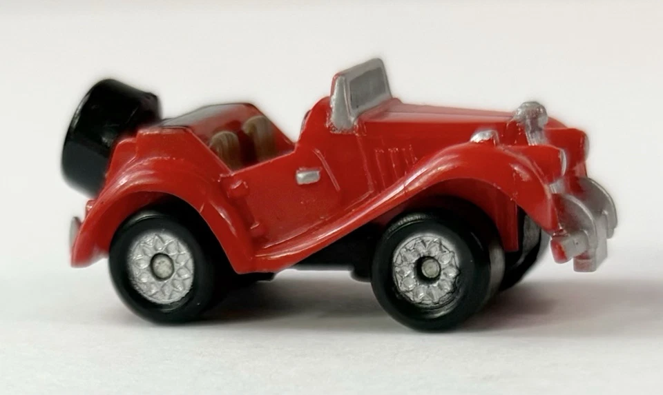 1986 Micro Machines Galoob 红色 MG TF 可转换带轮胎 1: 160 比例宽松汽车 — 第 3/4 张图片