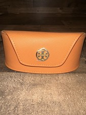 Tory Burch Logo Oversize Large Orange Magnetic Sun Glass Eye Glass CASE ONLY