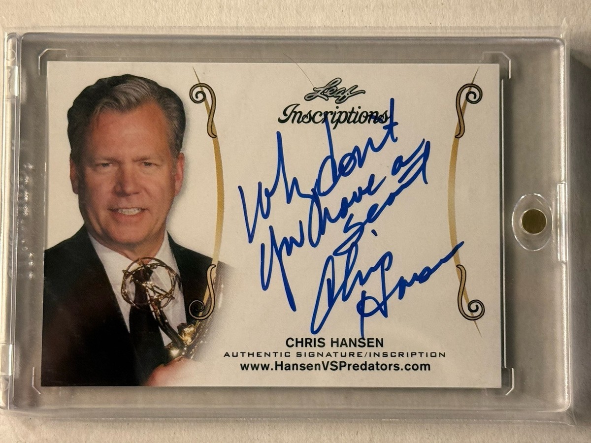2019 Leaf Pop Century Chris Hansen Inscriptions Autograph Auto