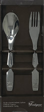 Fontignac Kids Stainless Steel Cutlery Set 2 Piece Animal Elephant Bear Rabbit