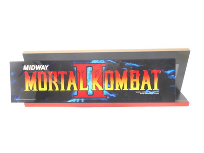 Arcade1Up - Mortal Kombat II Deluxe Arcade Game  Front Sign with Speakers ,ONLY