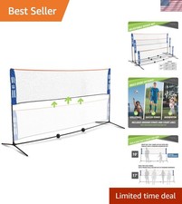 HIT MIT Adjustable Height Portable Badminton ...