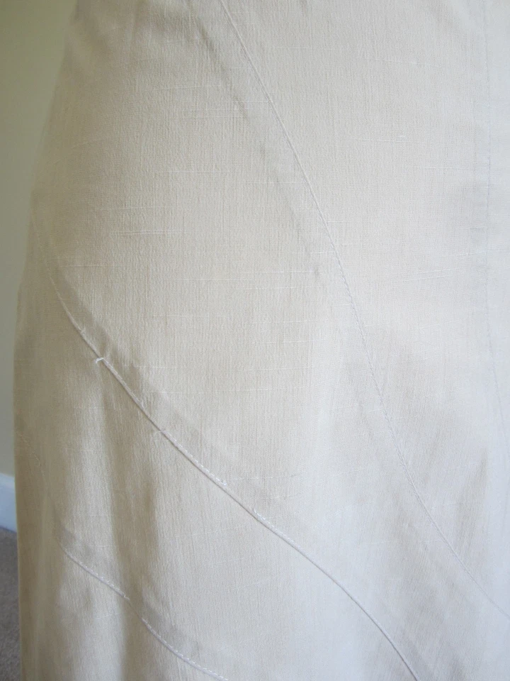 Poleci Tan Women’s A-Line Below Knee Skirt Size 10 - Image 2 of 4