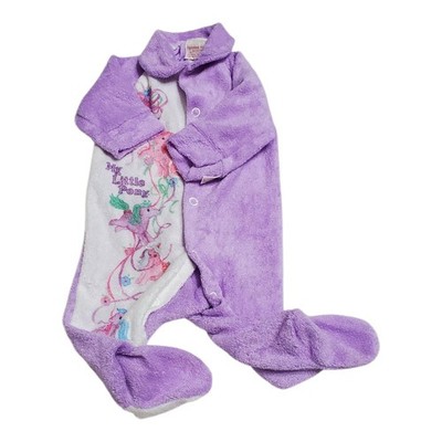 Tommee Tippee 80s My Little Pony Footed Sleeper Newborn Footie Snap Leg Purple 