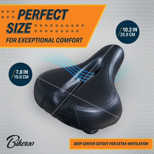 Bike Seat Cushion - Comfortable Bicycle Saddle for Men and Women - Black - Bild 6 von 6