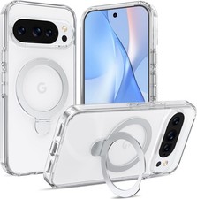 Clear Slim Case with Kickstand for Google Pixel 10 Pro XL, Military Grade Drop P