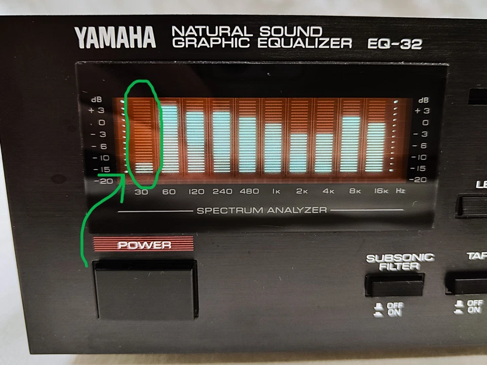 Yamaha Natural Sound EQ-32 10 Bands Graphic Equalizer (Read Description) - Immagine 3 di 4