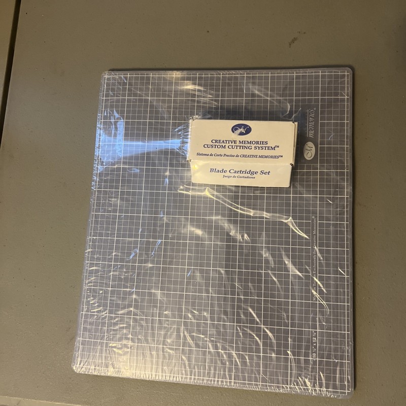 Creative Memories Cutting System Mat Blades Ovals And Jazzy Patterns New